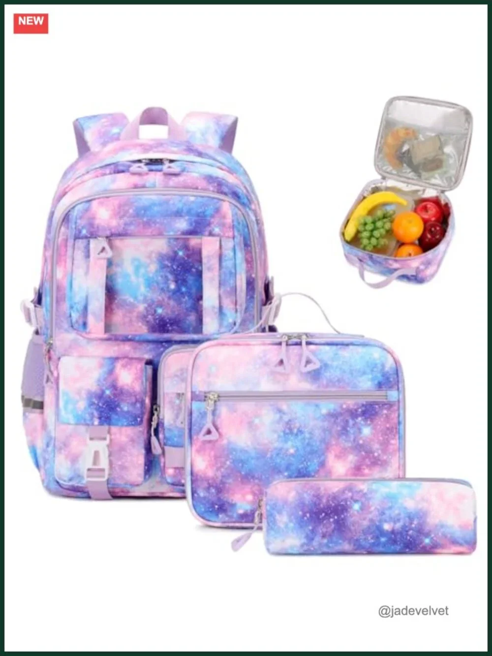 Kids Backpack Set with Lunch Box - Kawaii Ita Backpack for School
